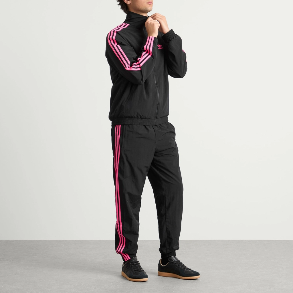 Adidas Originals Men's Firebird Track Top Black/Lucid Pink